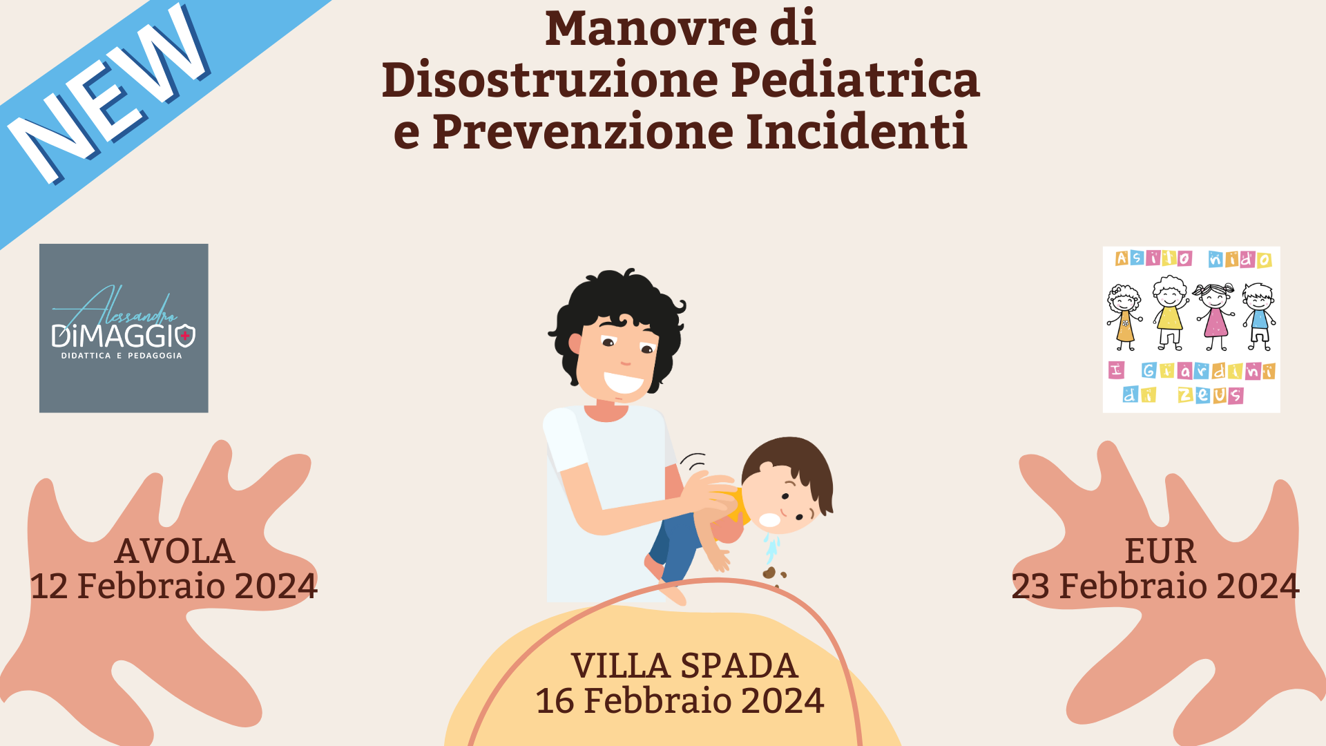 NUOVE DATE – Corso di Manovre di Disostruzione Pediatrica e Prevenzione Incidenti